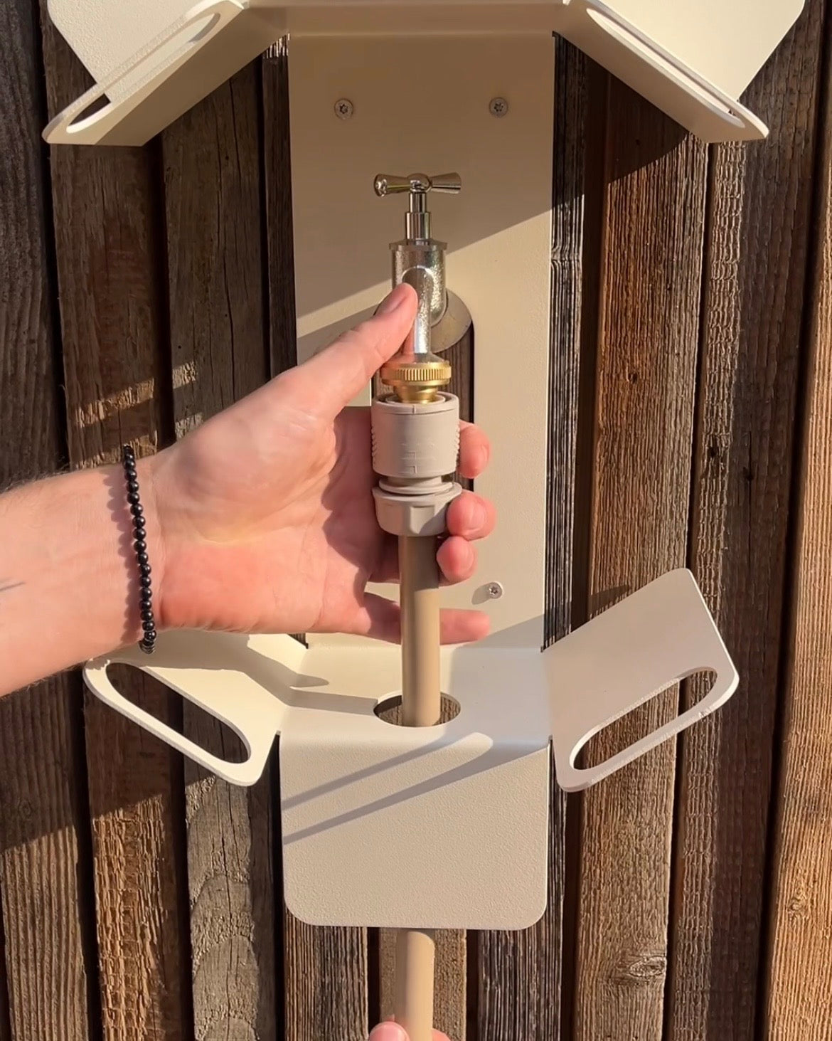 Garden Dock | Designer Garden Hose Holder made of Stainless Steel