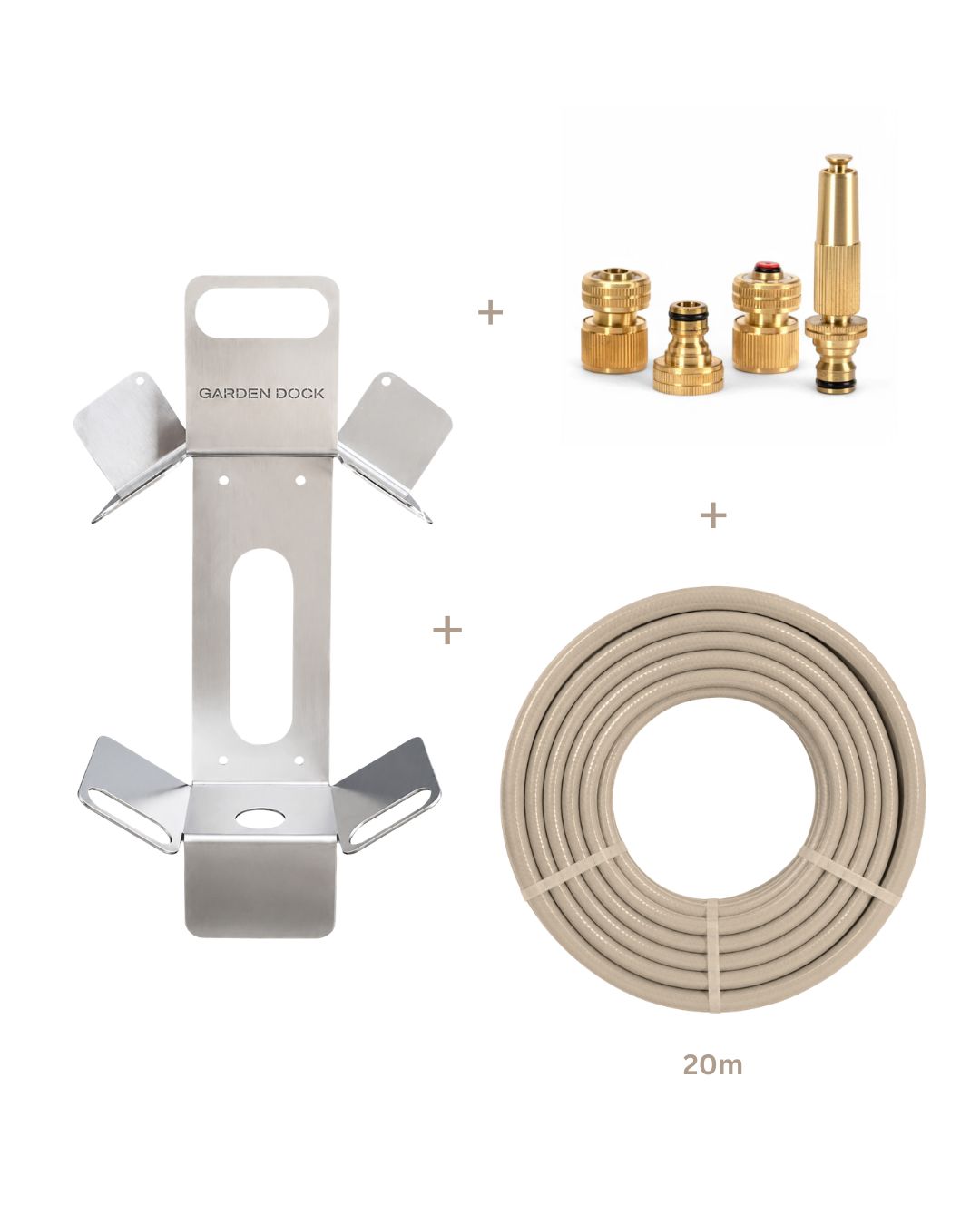 Garden Dock Gartenschlauchhalter, robustes Garten Dock Dock Bundle Raw für einfache Schlauchaufbewahrung im Garten