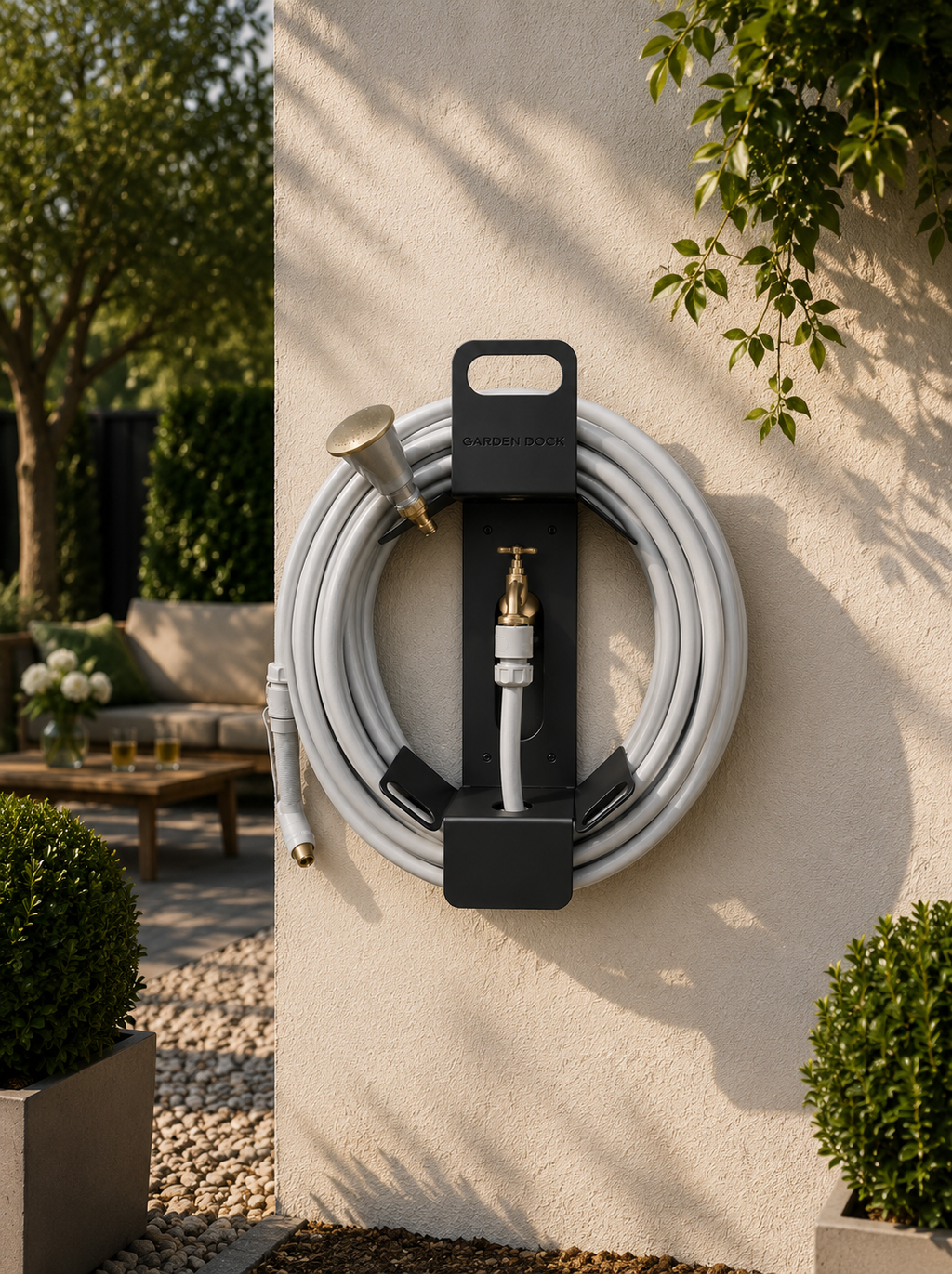 Garden Dock Bundle Grey I Gartenschlauchhalter