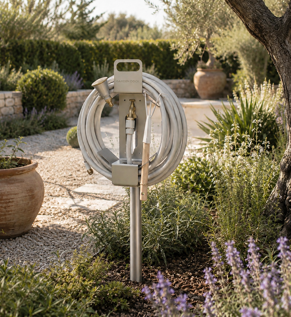 Garden Dock | Piquet de sol en acier inoxydable