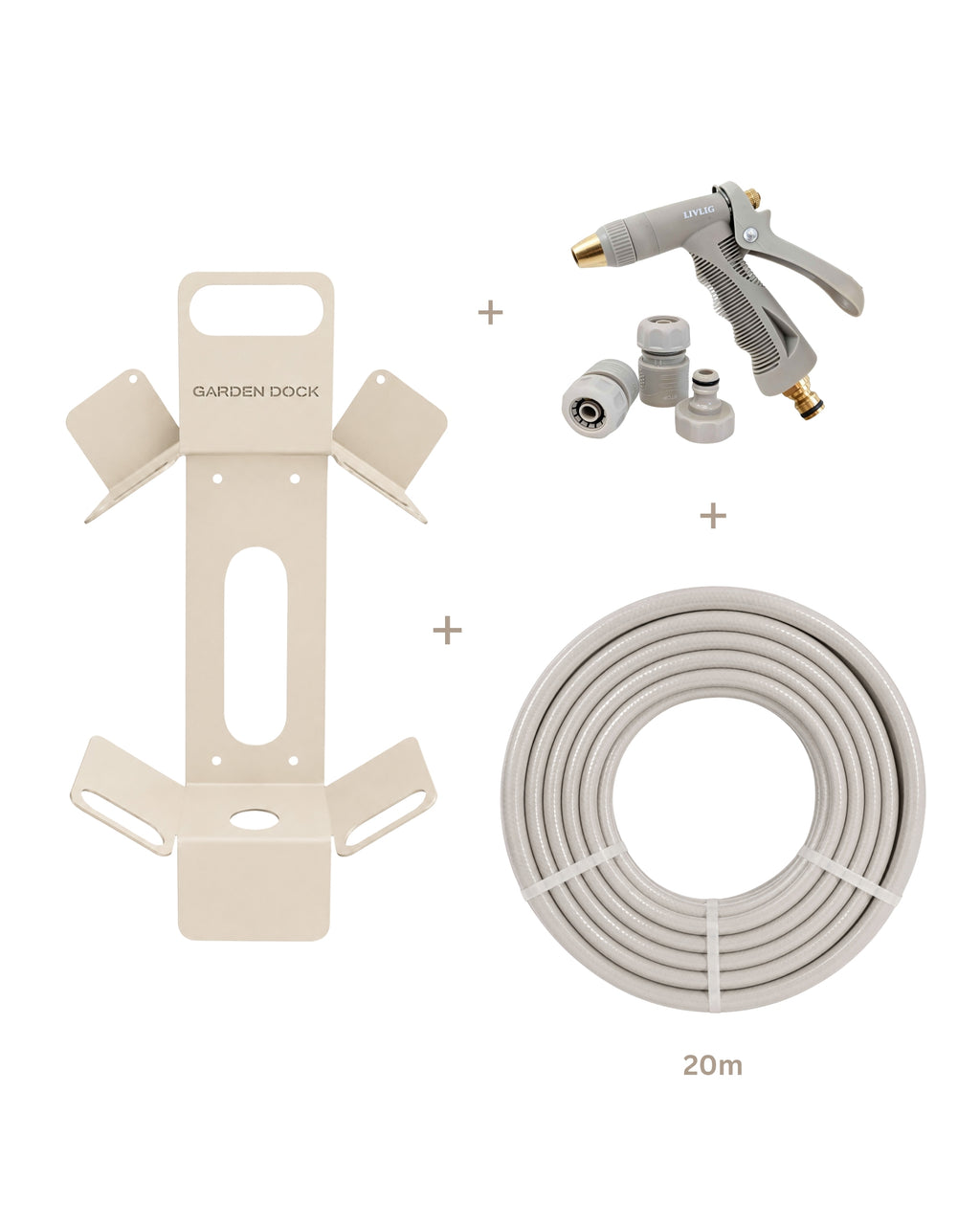 Garden Dock Bundle Grey I Gartenschlauchhalter